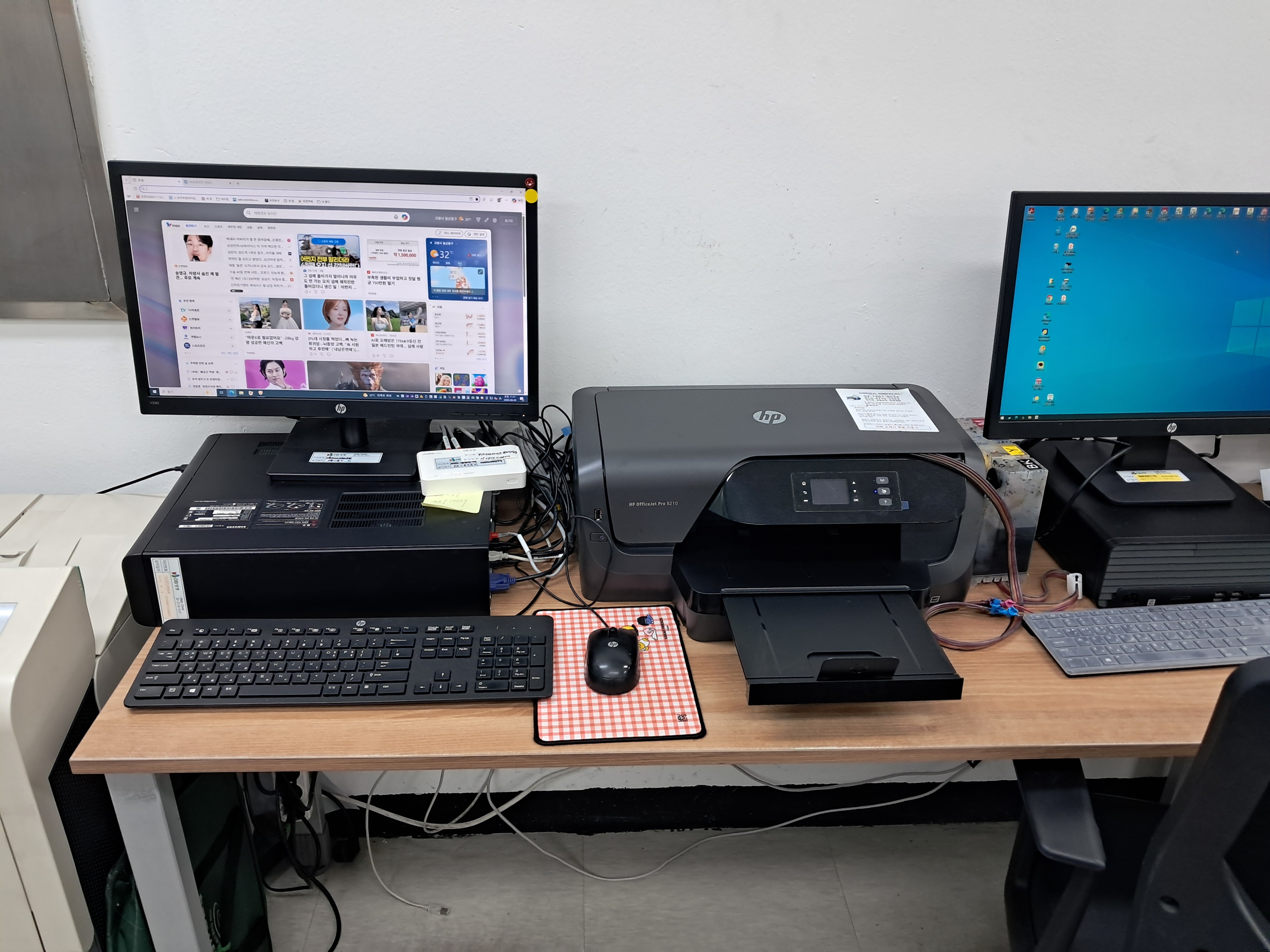 사무실 HP OfficeJet Pro 8210 설치사례