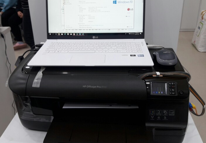 사무실 HP OfficeJet Pro 8100 설치사례